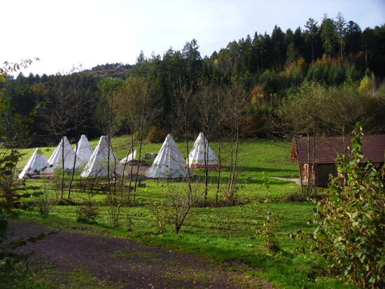 Tipi-Camp im Regelsbach