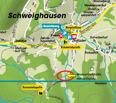 Ortsplan Kartenausschnitt Schweighausen